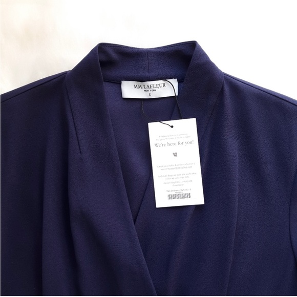 NWT. M.M. Lafleur | Tory 5.0 Dress - Crepe : Dark Iris - Picture 5 of 6